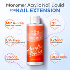 Modelones MMA free monomer liquid bottle displaying ingredients and safety information