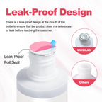 Detailed shot of the non yellowing formula bottle label showing professional product details.