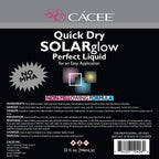 Cacee quick dry solar glow sculpting monomer liquid bottle with clear professional application labeling details