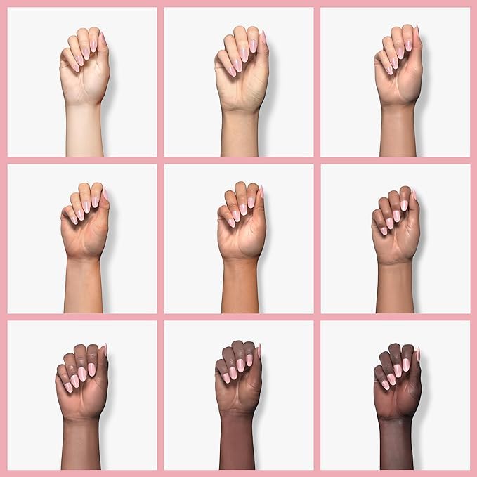Nena's MMA-free liquid monomer and clear pink powder set for nail extensions