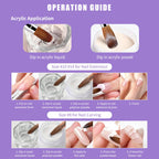 A complete 240ml monomer liquid kit with three application brushes for flawless 3D nail carving.