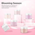 Swatch demonstration of 6 colors transparent jelly nail powder