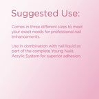USA imported Young Nails clear false nail powder 45 grams size option