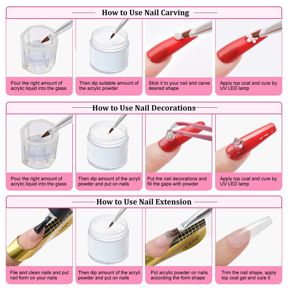Professional grade Molisaka acrylic powder for manicure supplies