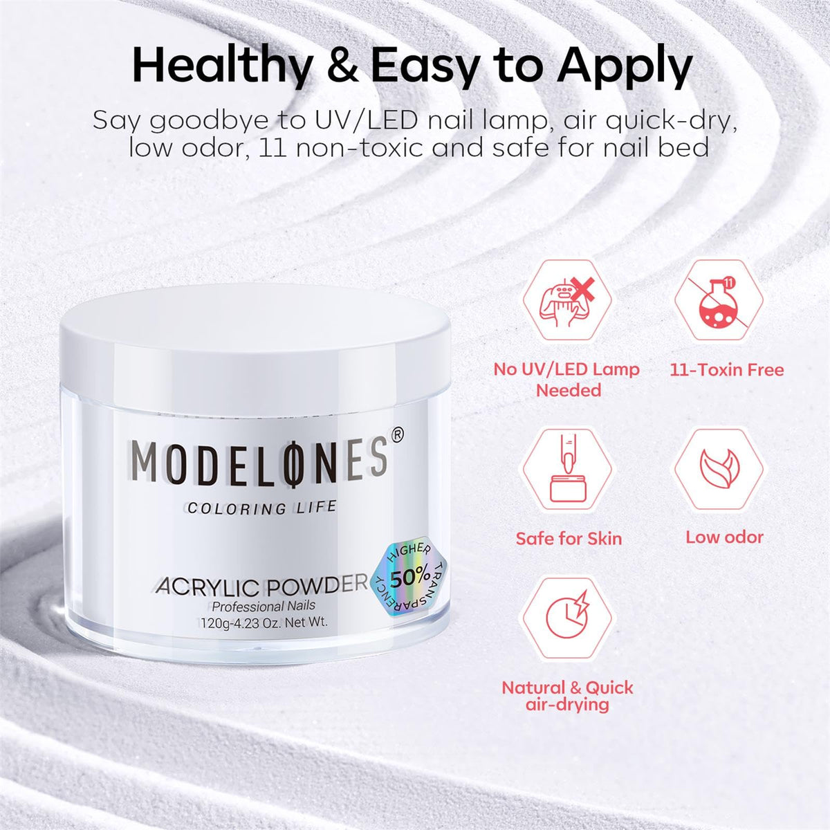 Modelones acrylic powder for DIY manicure and nail art