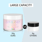 Professional nail extension application using Saviland pink powder