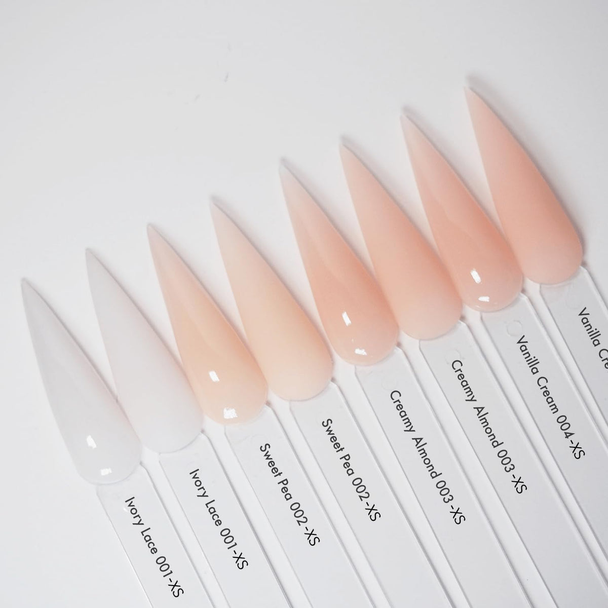 Close up of MakarttPro cool tone nude acrylic powder texture