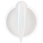 Set of nails created with Oumisaya milky white glow powder