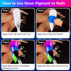Professional nail art created with Dudustrong smoke effect pigments