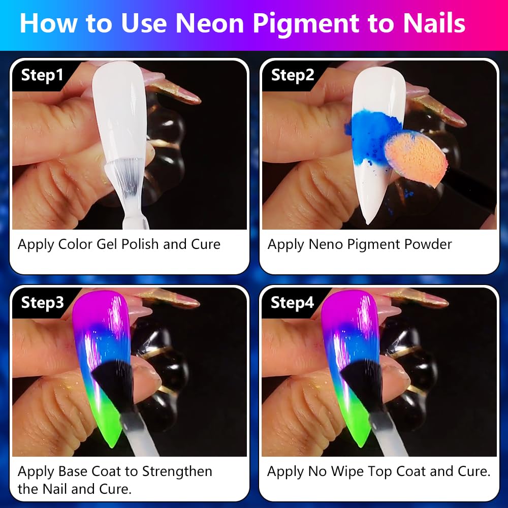 Professional nail art created with Dudustrong smoke effect pigments
