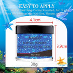 Mnk66 acrylic powder packaging and 30 gram container size reference
