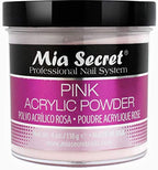 Mia Secret Pink Clear and White acrylic powders 4 ounce jars