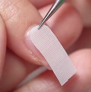 Sheba Nails salon quality clear fiberglass tabs sheet container graphic