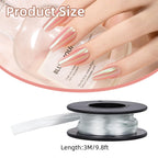 Two rolls of white fiberglass nail extension material