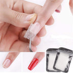 White fiberglass material for nail extensions and DIY nail art