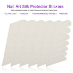 Applying Jadeshay silk nail wrap to a cracked fingernail