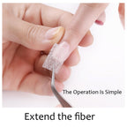 Top view of Zgluzp nail extension tools and accessories