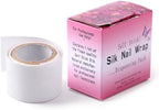 White nail wrap used for UV gel extension foundation