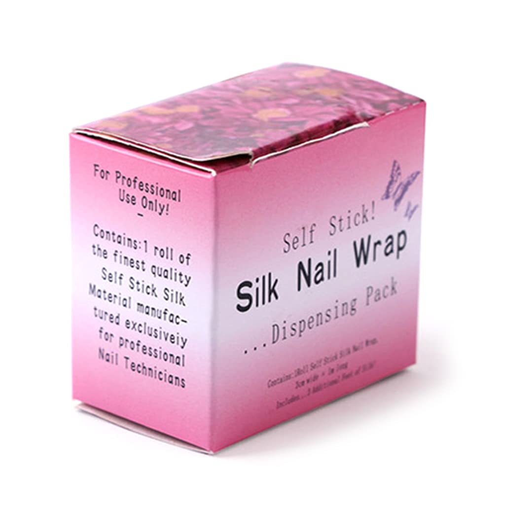 Step by step application of fiberglass wrap on natural nail