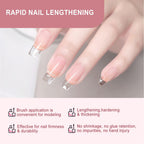 Professional nail extension application using fiberglass kit
