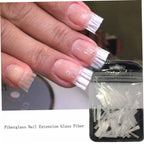 Lightweight nail extension fiber strips in box