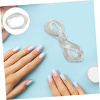 Clear builder gel consistency for natural nail strengthening