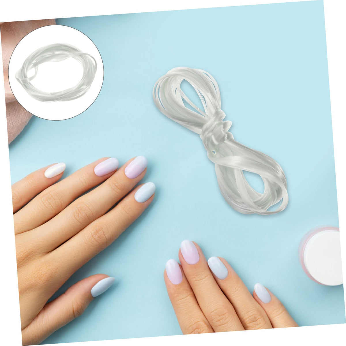 Clear builder gel consistency for natural nail strengthening