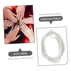 Professional nail art fiber glassine application technique