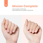 Natural nails enhanced with Beetles builder gel
