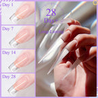 Saviland clear nail gel used for DIY manicure and strengthening