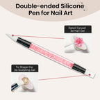 Close up of non-sticky 3D nail carving gel consistency