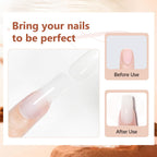 Solid builder gel texture demonstration for nail art
