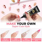 Applying chrome powder with Una Gella 3D gel