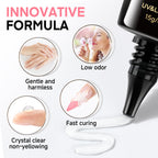 Professional nail art created with Una Gella gel