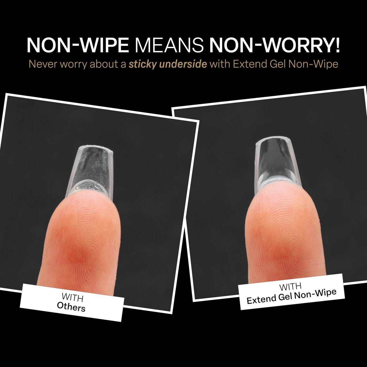Close up of Aprés Extend Gel bottle label details