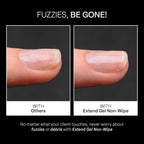 Brush-X applicator showing gel texture for nail application