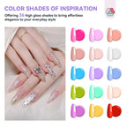 Saviland poly gel collection with 36 vibrant shades