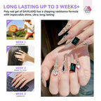 Professional nail art created with Saviland poly gel kit