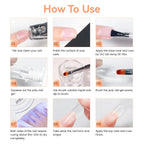 Two packs of Jewhiteny poly nail gel 25 grams