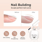 Clear builder nail gel for extensions and strengthening