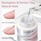 Application of sequins inside Born Pretty extension gel