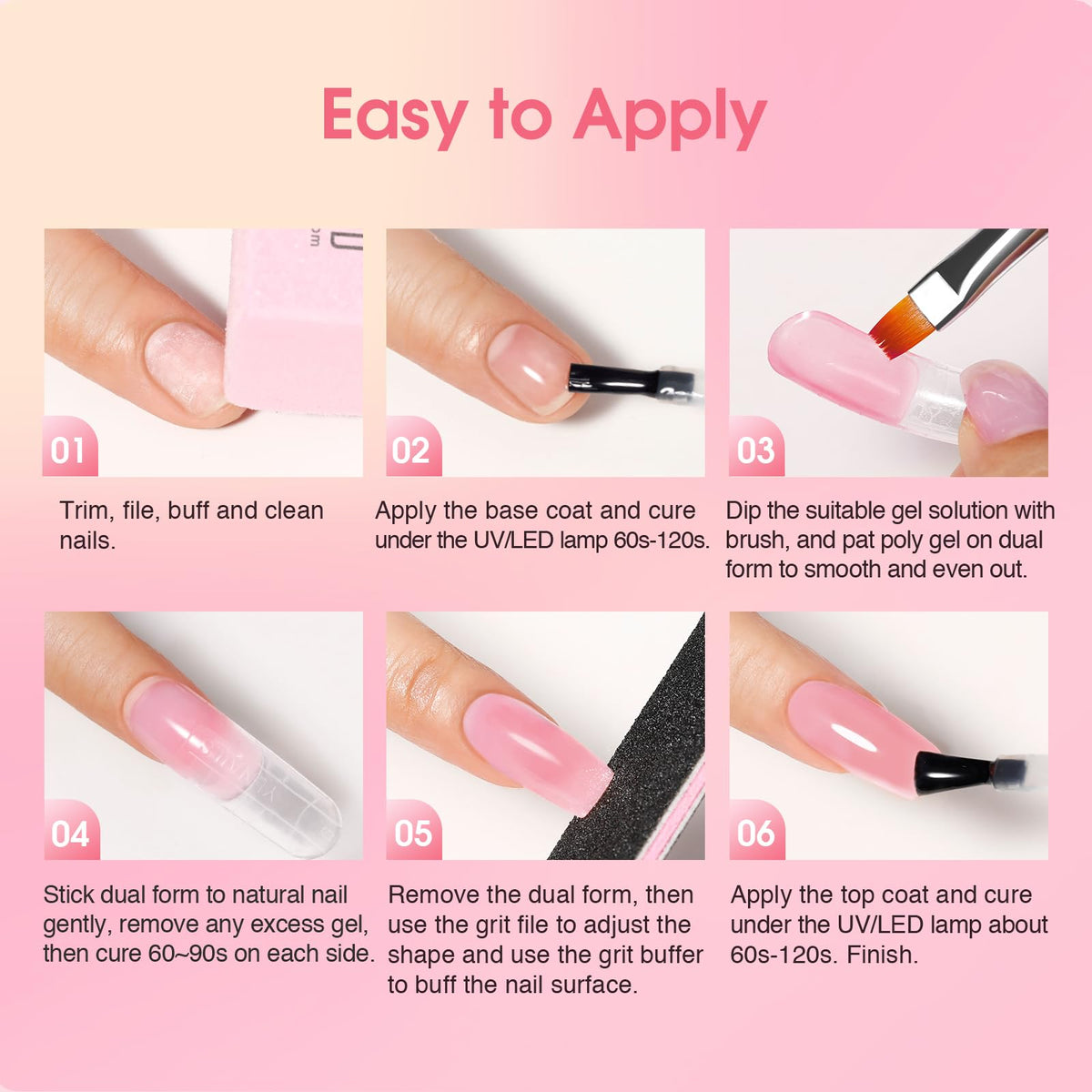 Mini UV lamp included in the Rosalind nail extension set