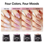 Four pots of Gellen hard builder gel for nails