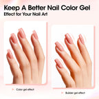 Professional nail extension using Gellen builder gel