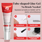 Solid gel formula for acrylic nail tips application