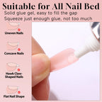 Instructions for curing Una Gella nail adhesive