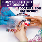 Acrylic nail swatches showing smooth finish for color testing
