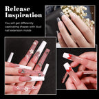 Assorted shapes of Gellaktik nail dual forms for DIY extensions