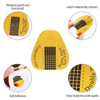 Arrangement of multiple BTYMS nail sculpting stickers
