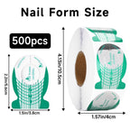 G2Plus nail extension guide stickers on a roll